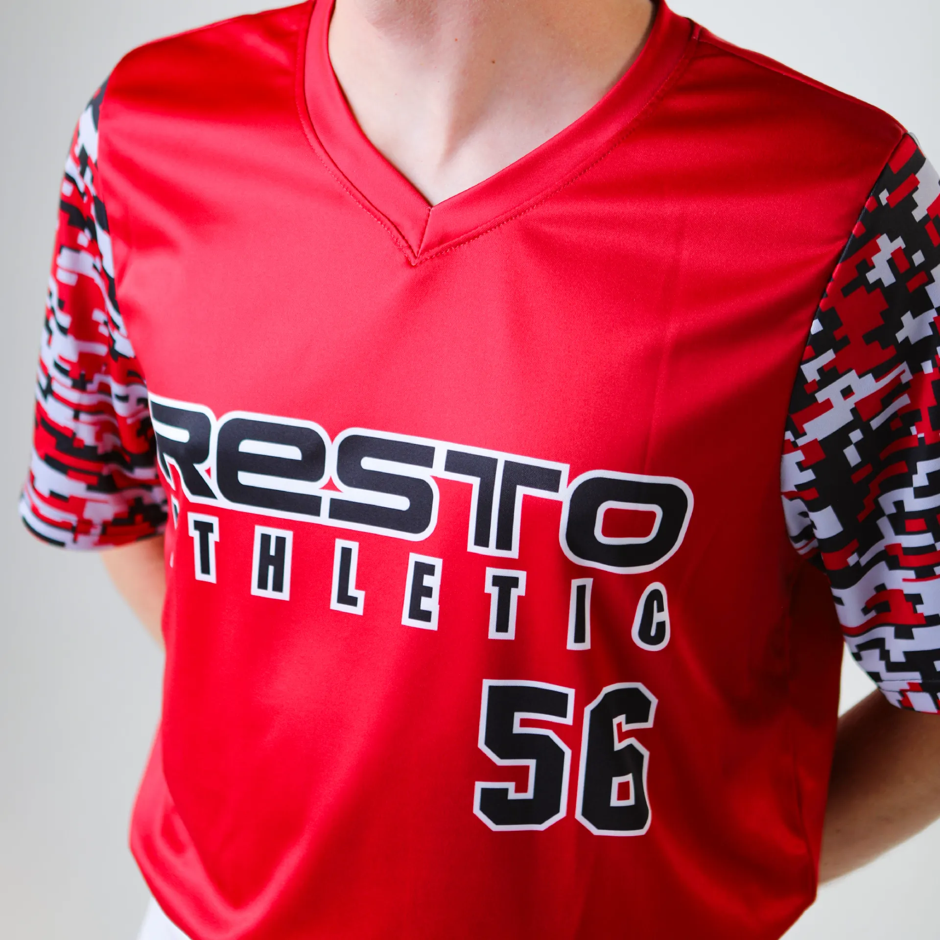 V-Neck Pullover Baseball Jersey thumbnail 3