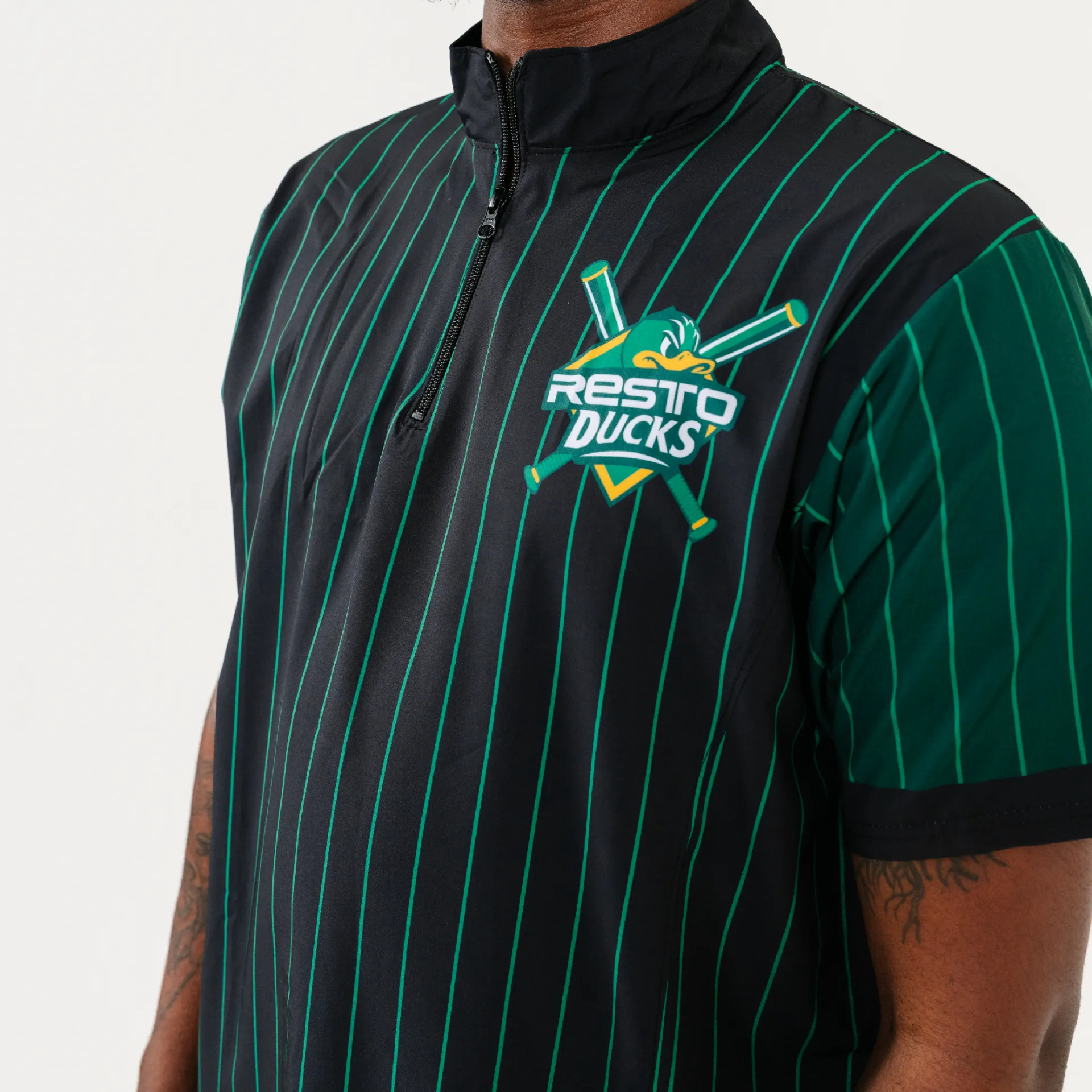1/4 Zip Short Sleeve Batting Practice Jacket thumbnail 2