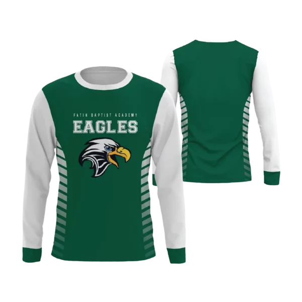 Crewneck Sweatshirt- Eagles, green