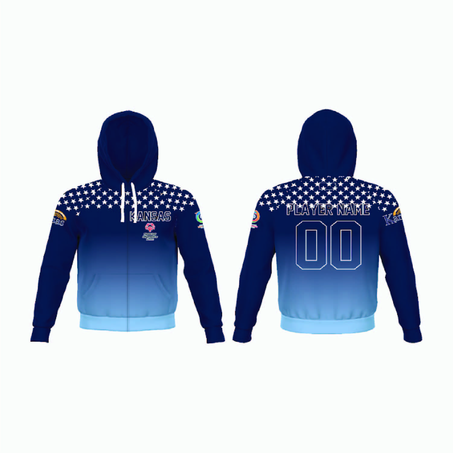 Full-Zip Hooded Sweatshirt (Fleece) | RESTO Athletic