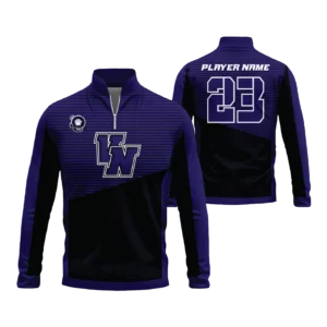 Quarter Zip Sweatshirt - NV - purple, black