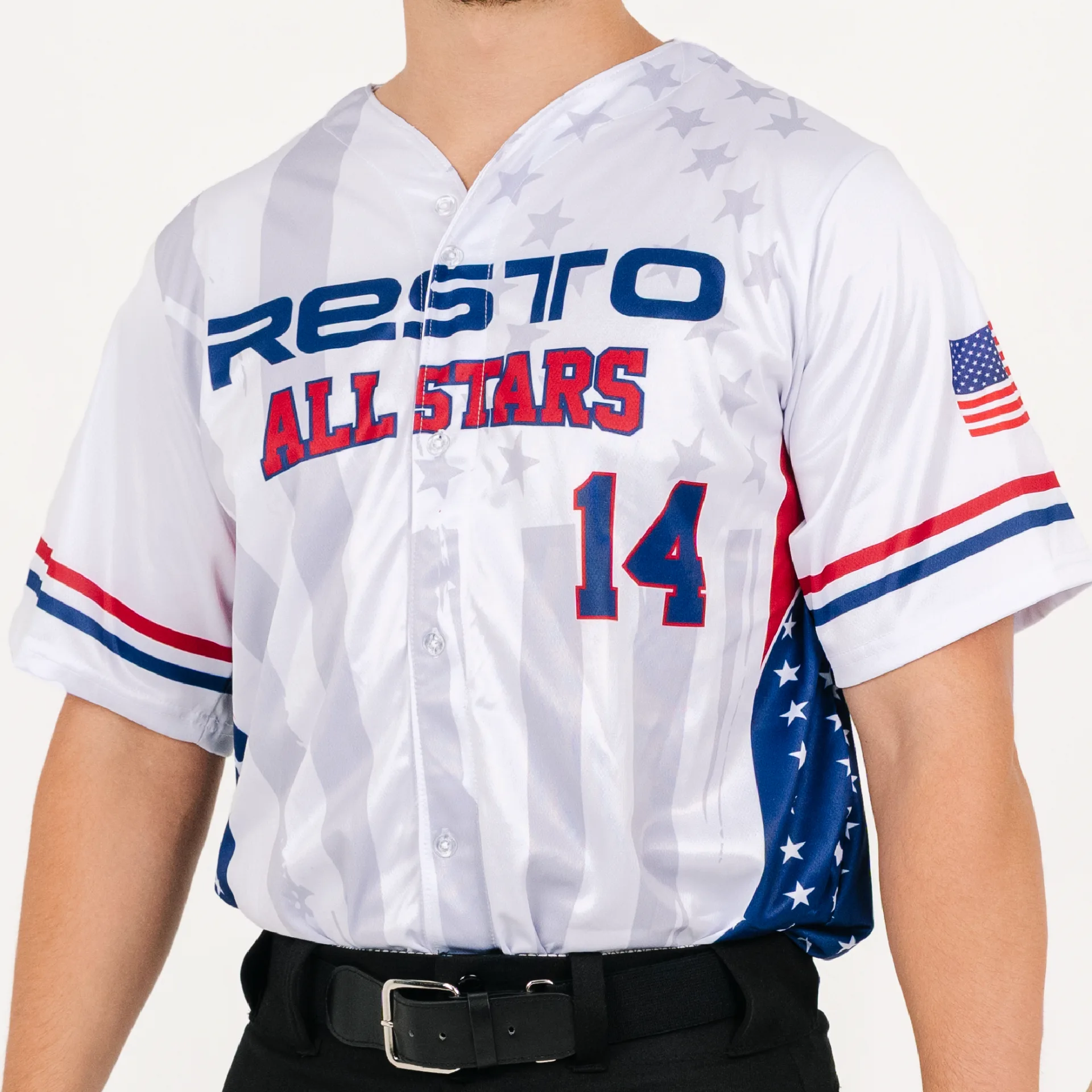 Full-Button Baseball Jersey thumbnail 2