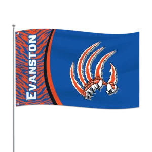 Traditional Flags- Evanston, Orange, Blue