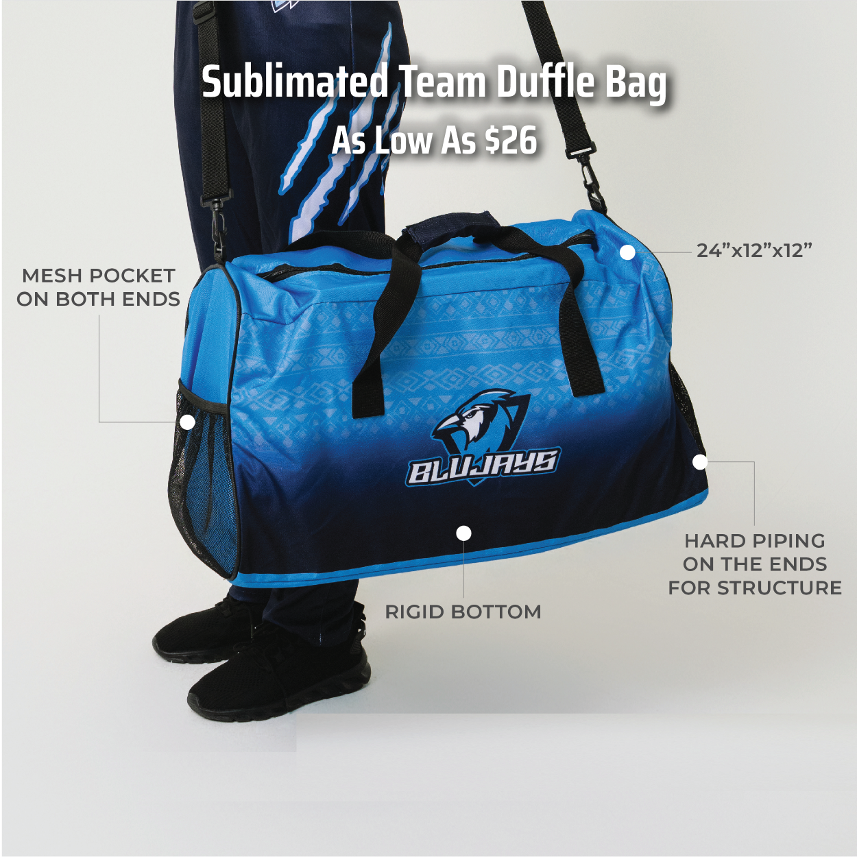 Sublimated Team Duffle Bag Sublimated Team Duffle Bag