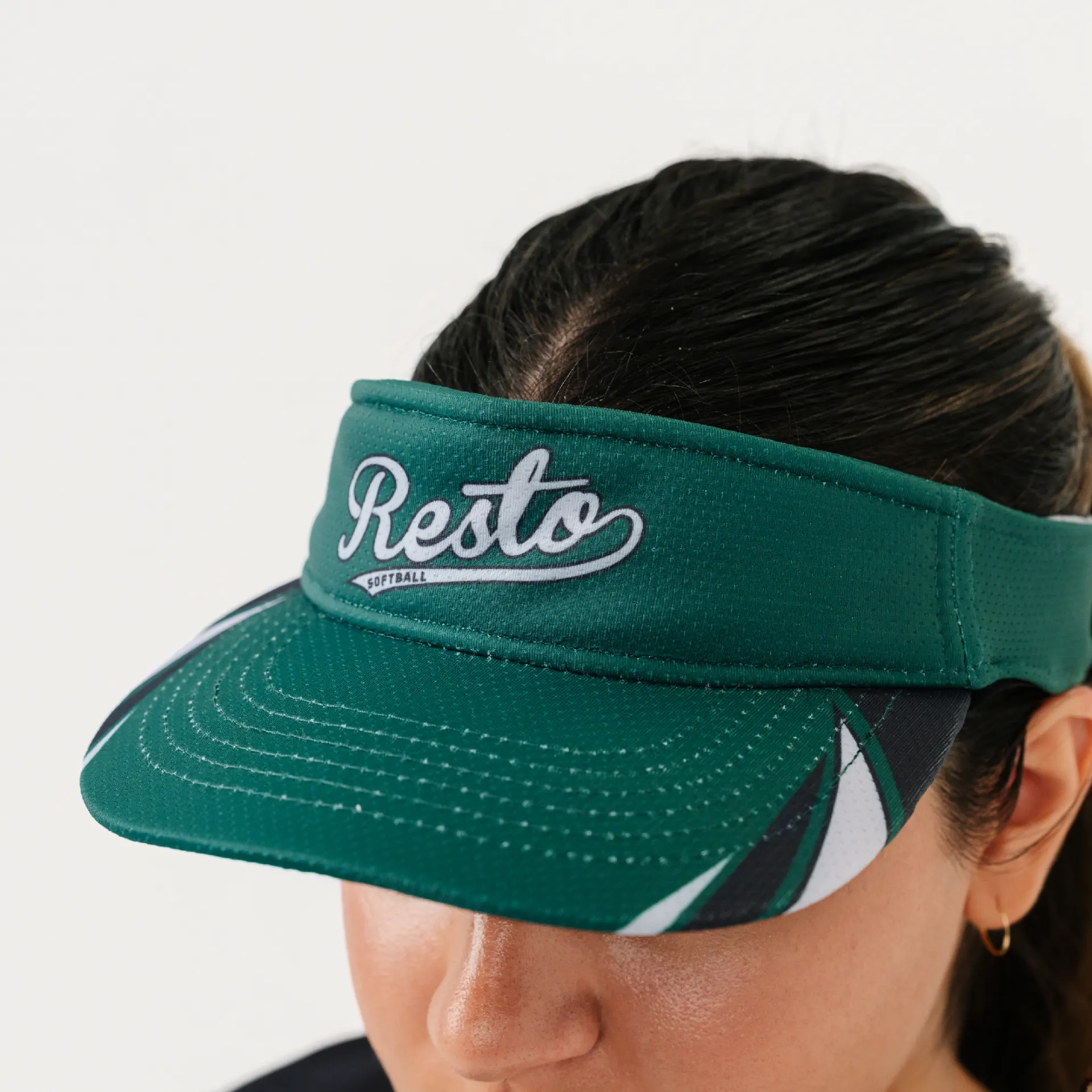 Visor- Sublimated- Resto Green Softball_compressed