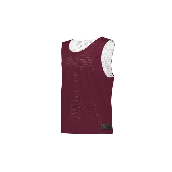 maroon/white