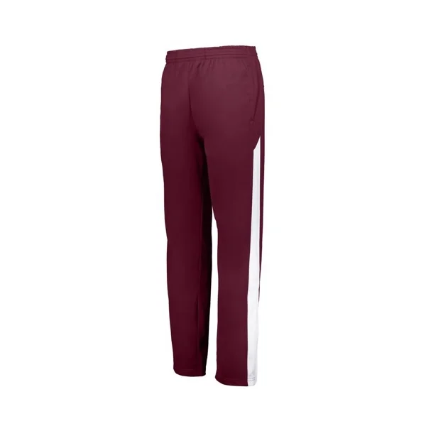 maroon/white
