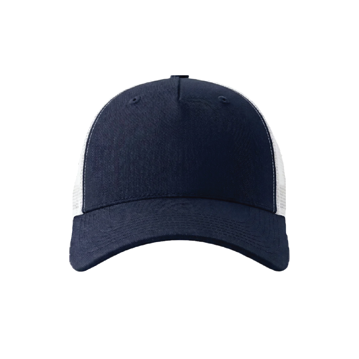 (bill/crown/mesh-back):-navy/navy/white