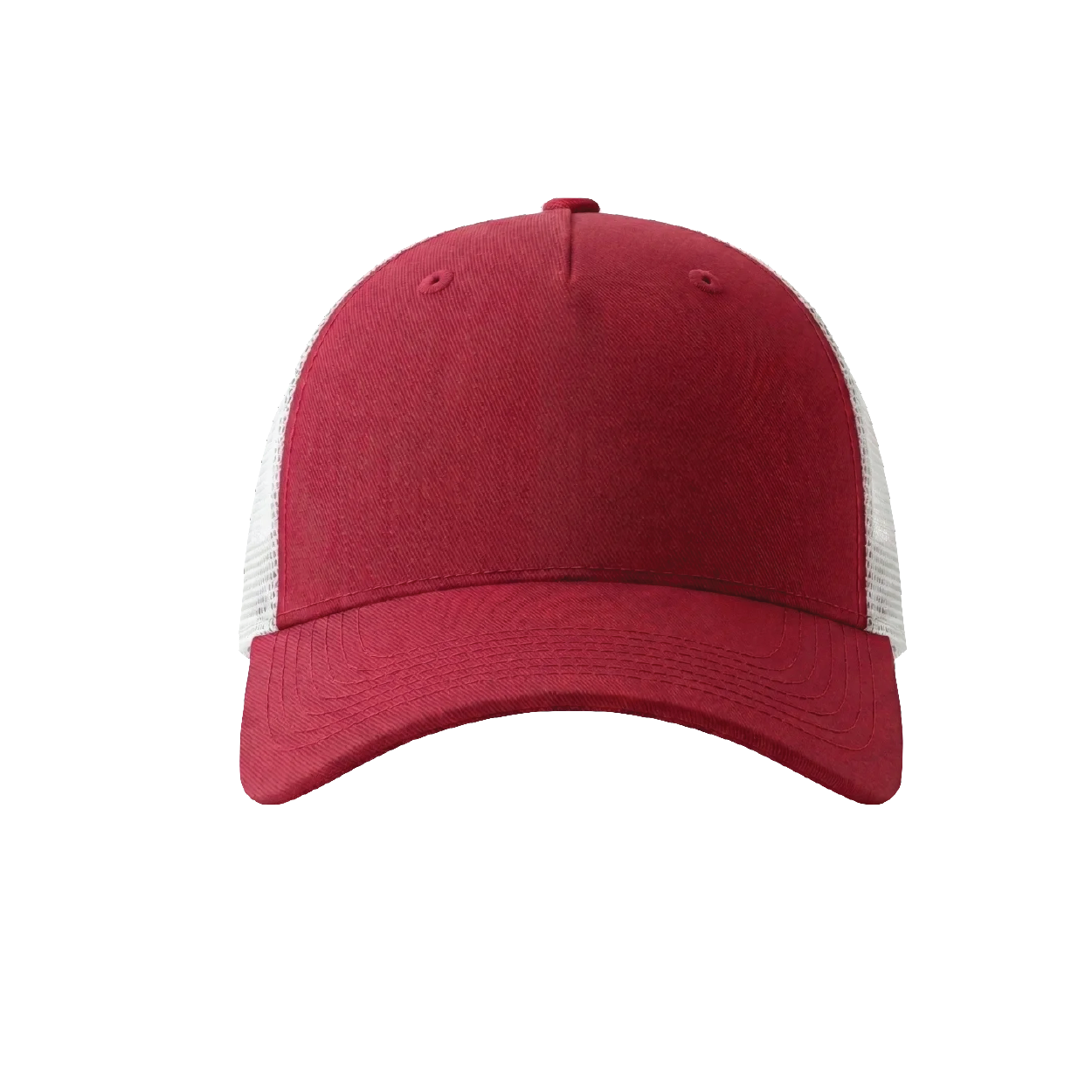 (bill/crown/mesh-back):-red/red/white